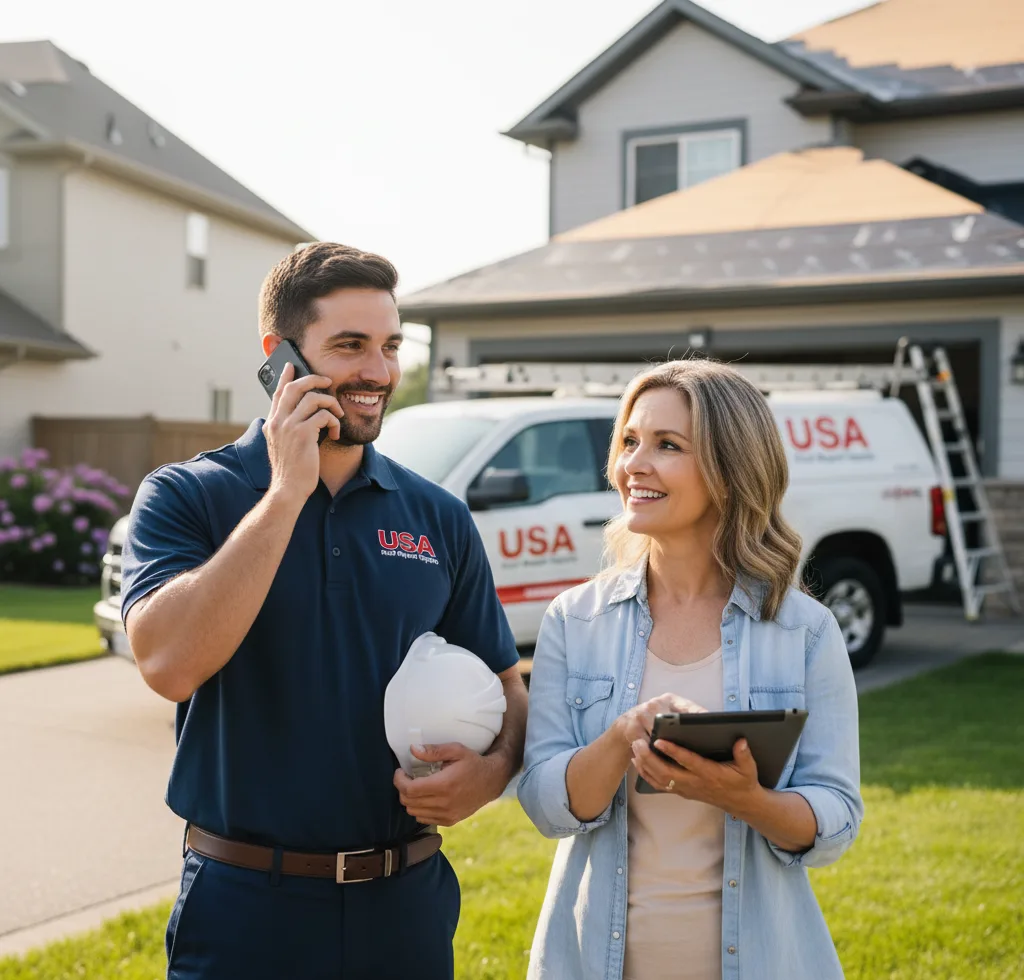 USA Roof Repair Experts customer support in Hurley